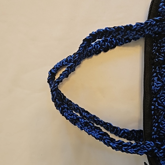 Handmade Kids Floral Crochet Mini Bag Handcrafted Boho Grannycore Vintage unique - Picture 7 of 17